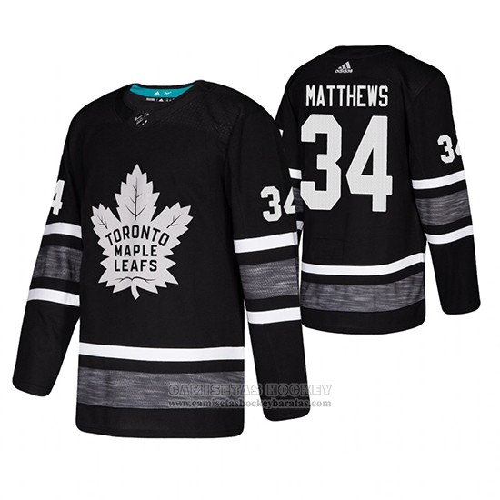 Camiseta Hockey Toronto Maple Leafs Auston Matthews 2019 All Star Negro